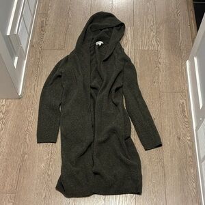 Community Dark Green Hooded Cardigan